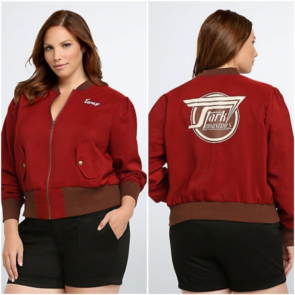 Torrid Marvel Her Universe Stark Bomber Jacket